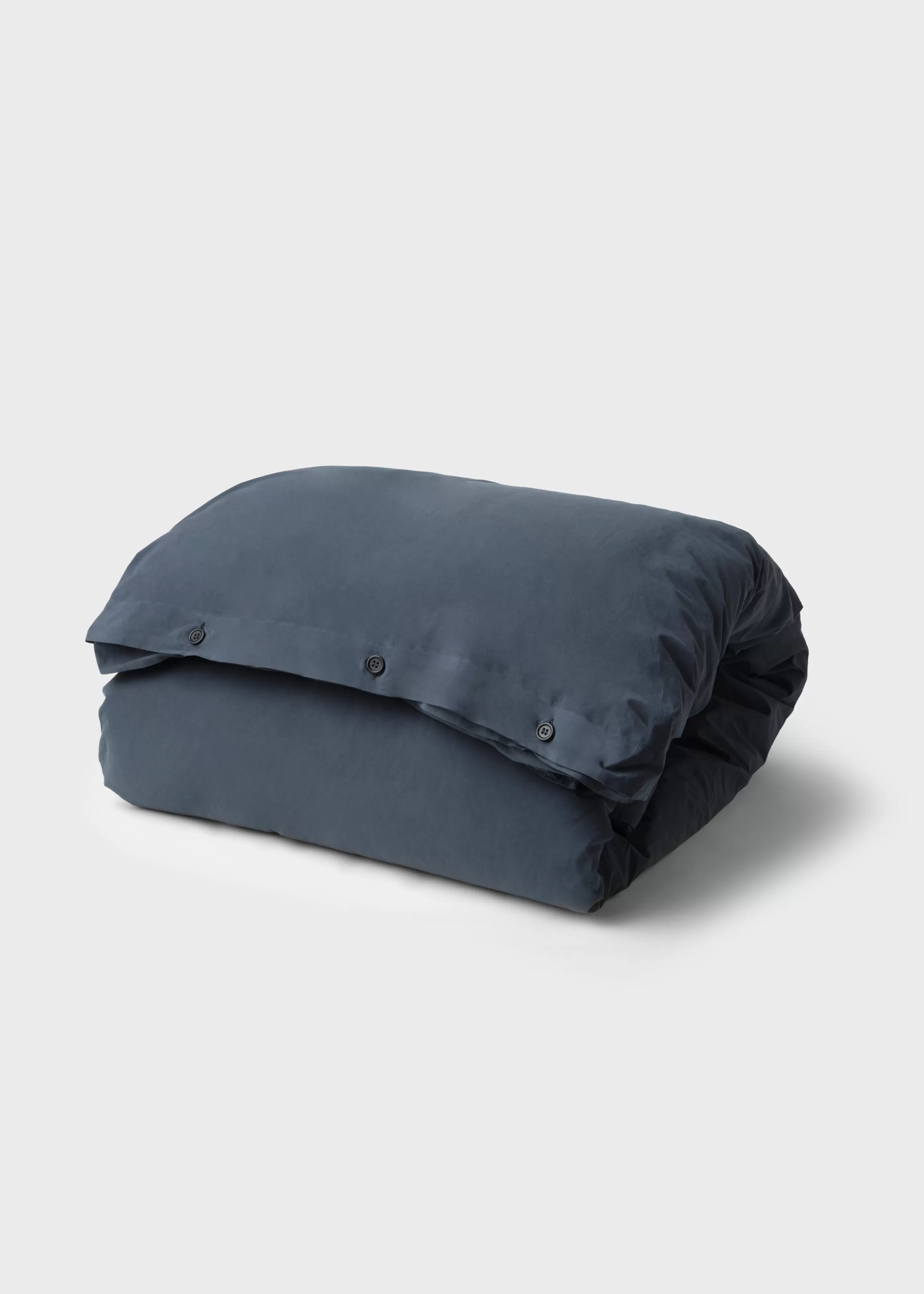 Klitmoller Collective Bed set - Plain - 140 x 200 + 60 x 70 - Navy- Bettwäsche