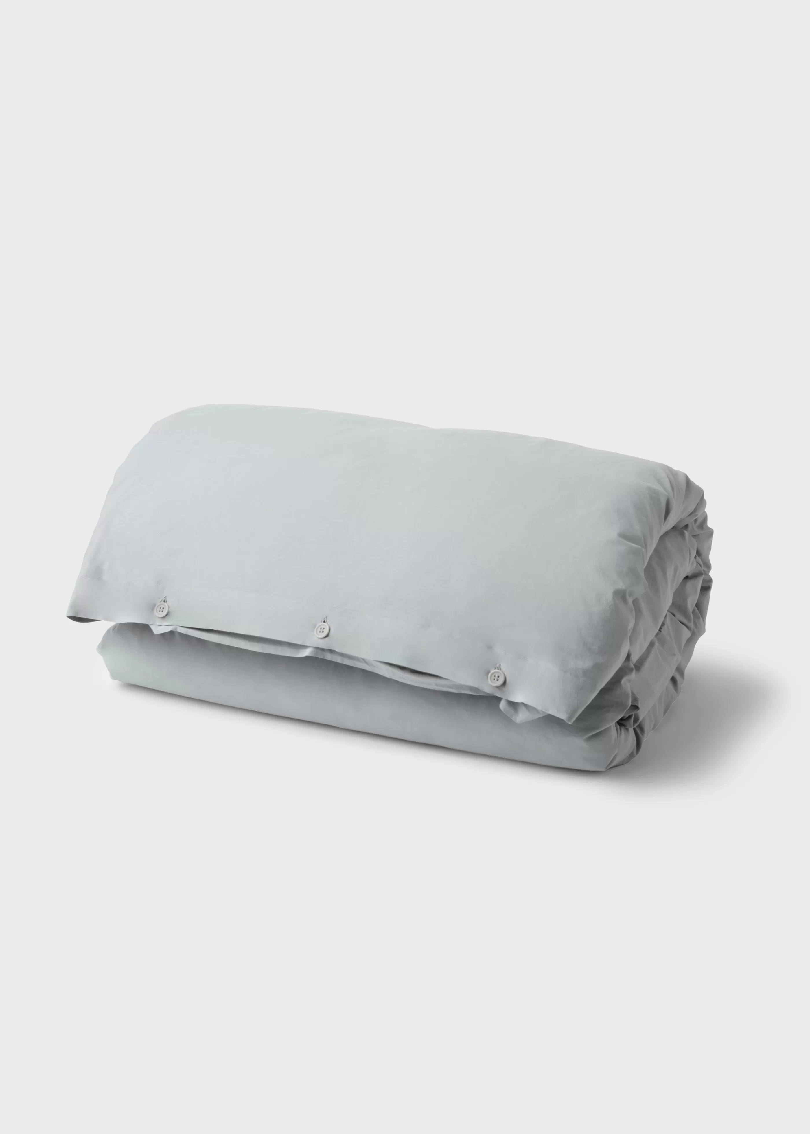 Klitmoller Collective Bed set - Plain - 140 x 200 + 60 x 70 - Pastel grey- Bettwäsche