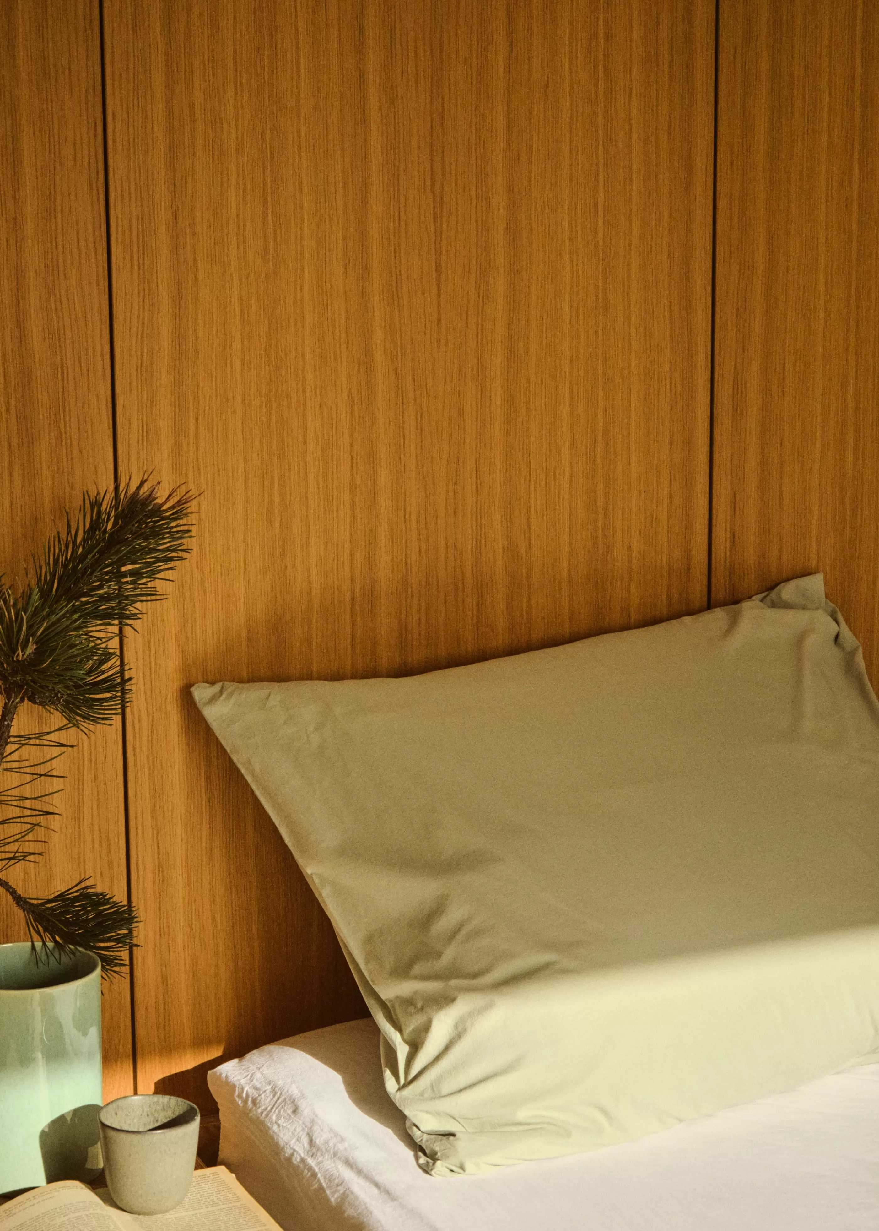 Klitmoller Collective Bed set - Plain - 140 x 200 + 80 x 80 - Sage- Bettwäsche