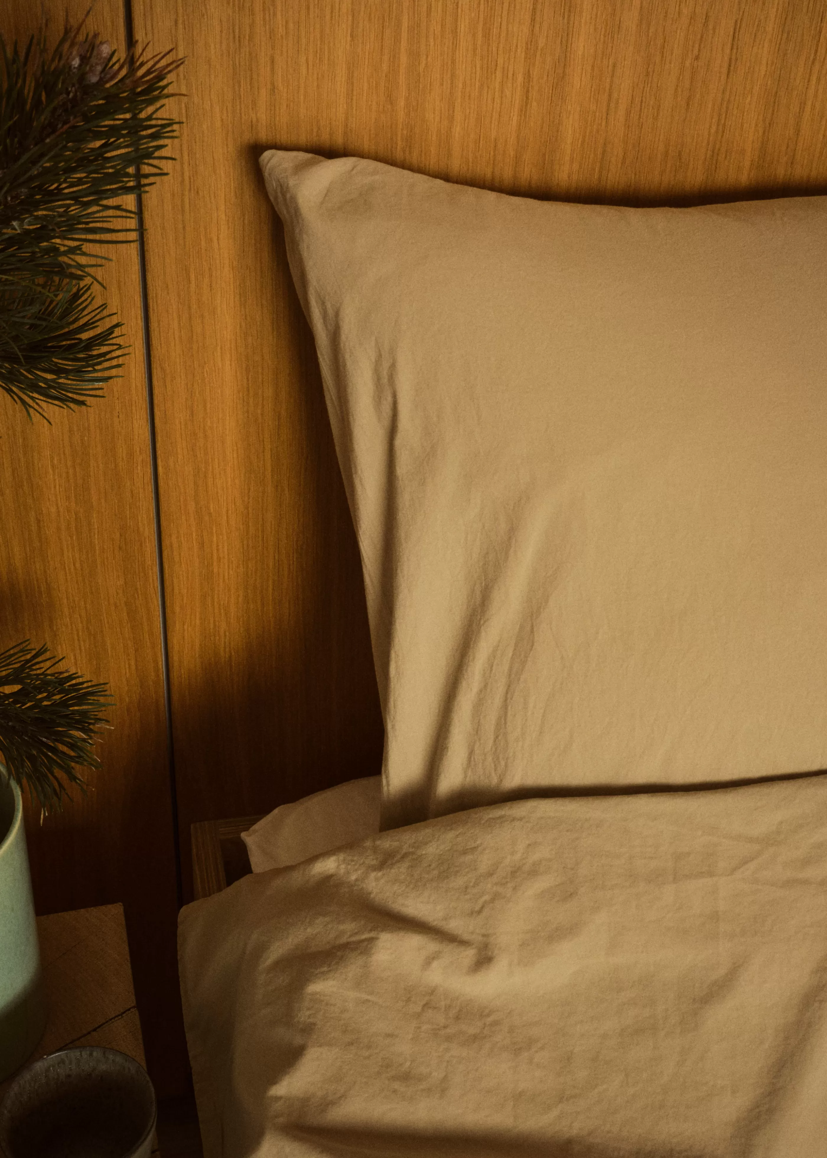 Klitmoller Collective Bed set - Plain - 140 x 220 + 60 x 70 - Sand- Bettwäsche