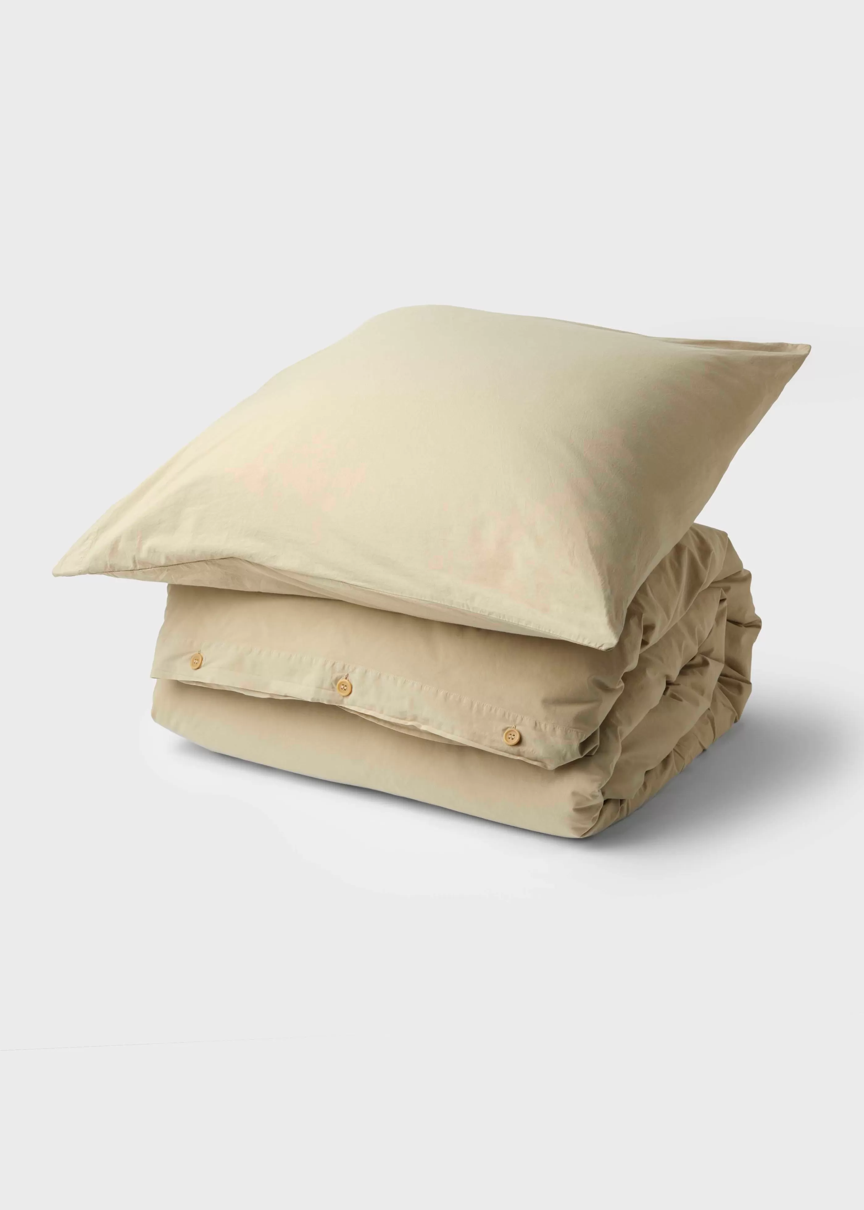 Klitmoller Collective Bed set - Plain - 140 x 220 + 80 x 80 - Sand- Bettwäsche