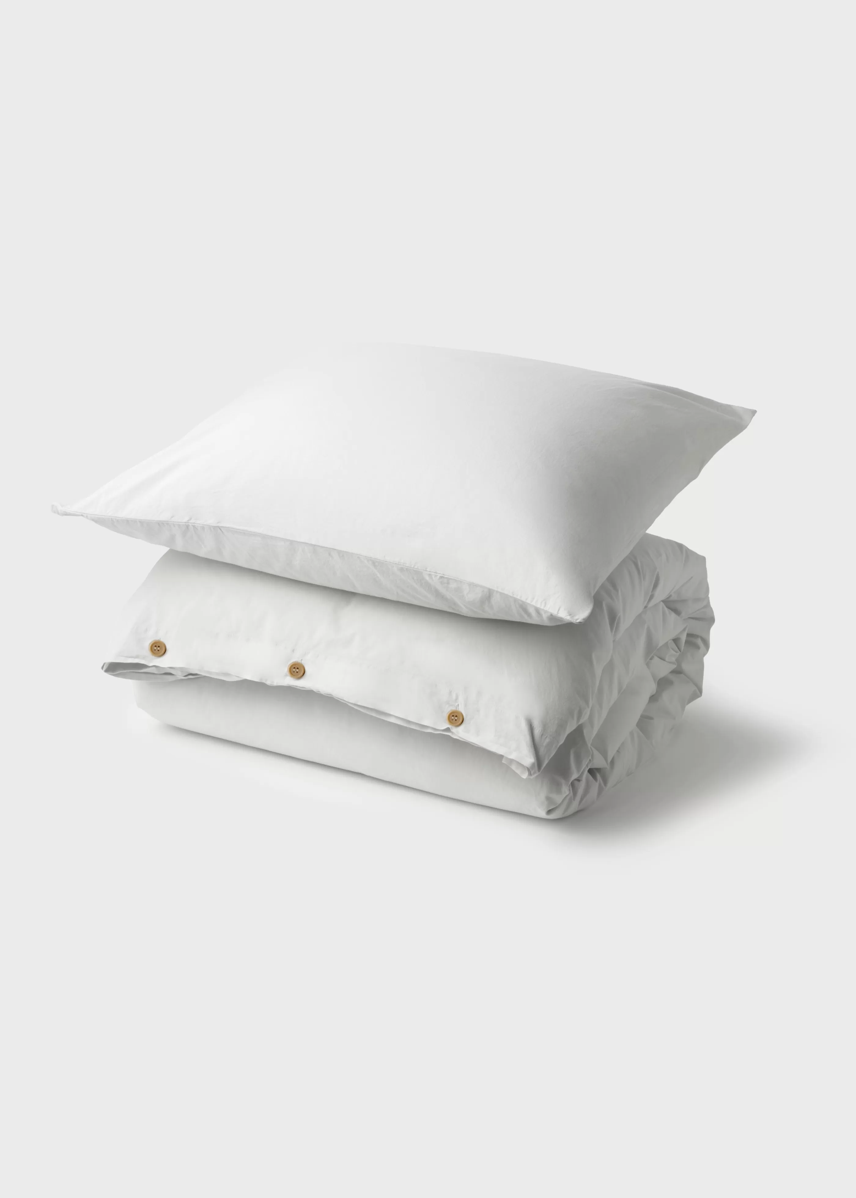 Klitmoller Collective Bed set - Plain - 140 x 220 + 80 x 80 - White- Bettwäsche