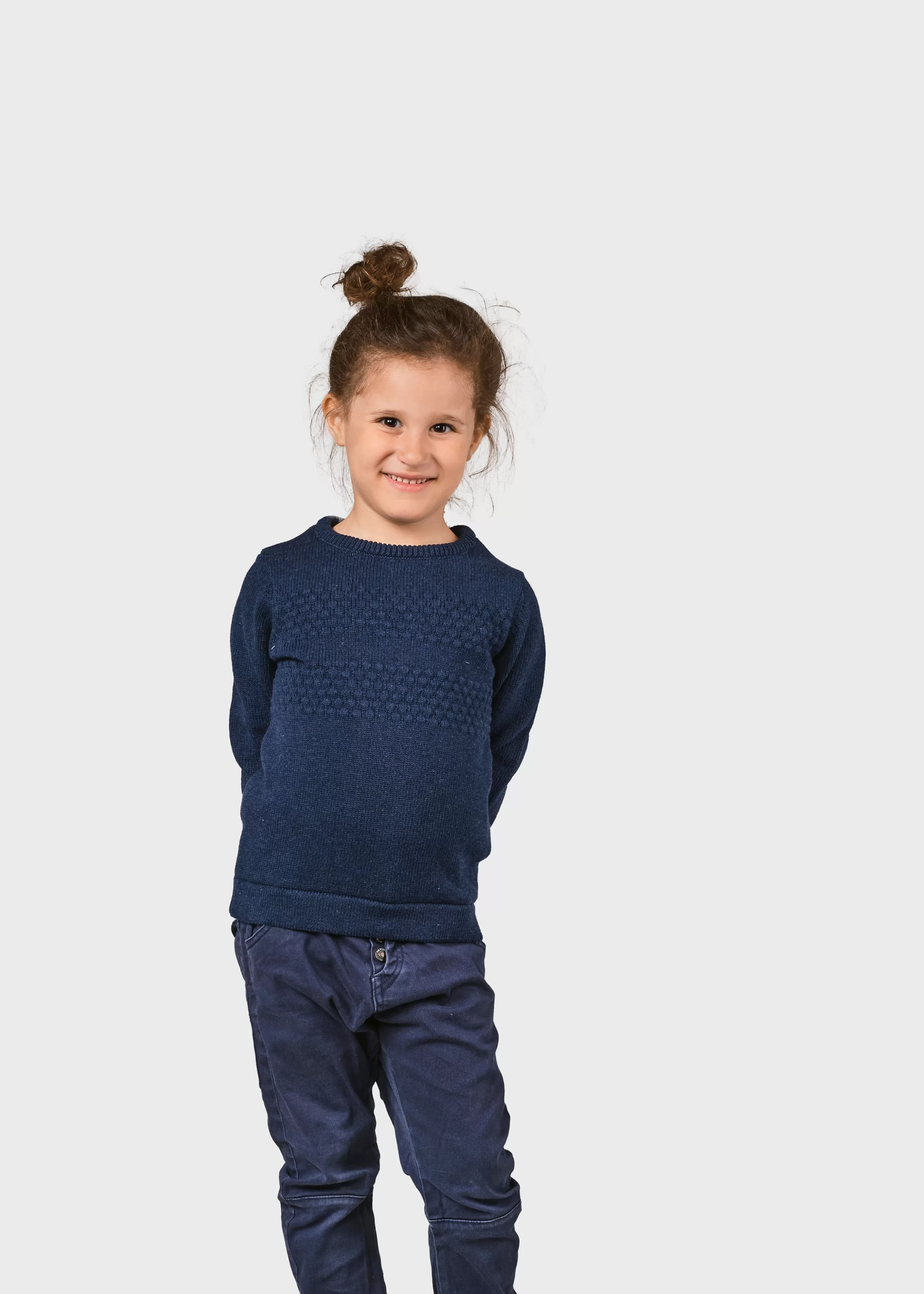 Klitmoller Collective Kids fisher cotton knit - Ocean- Kinder
