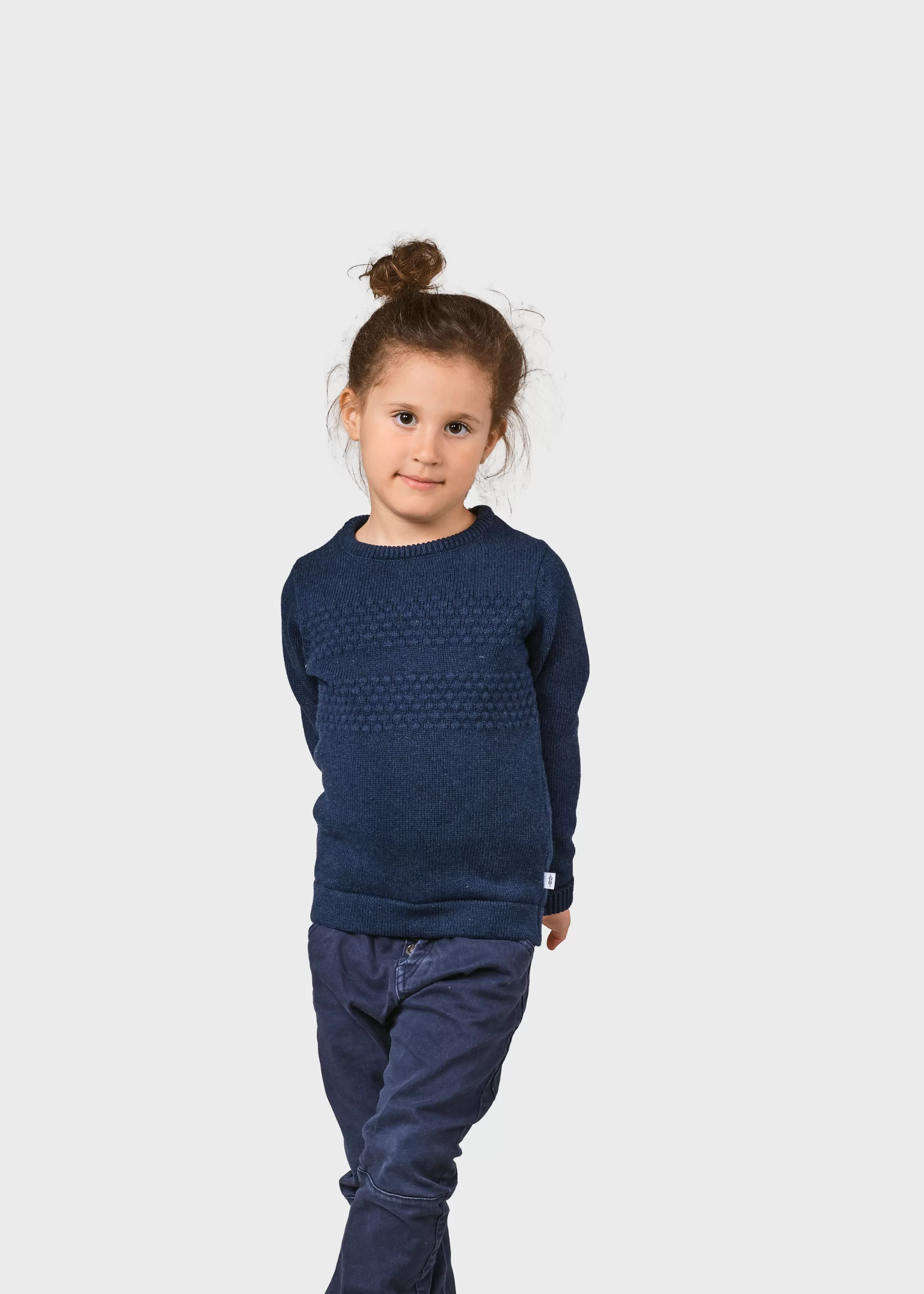 Klitmoller Collective Kids fisher cotton knit - Ocean- Kinder