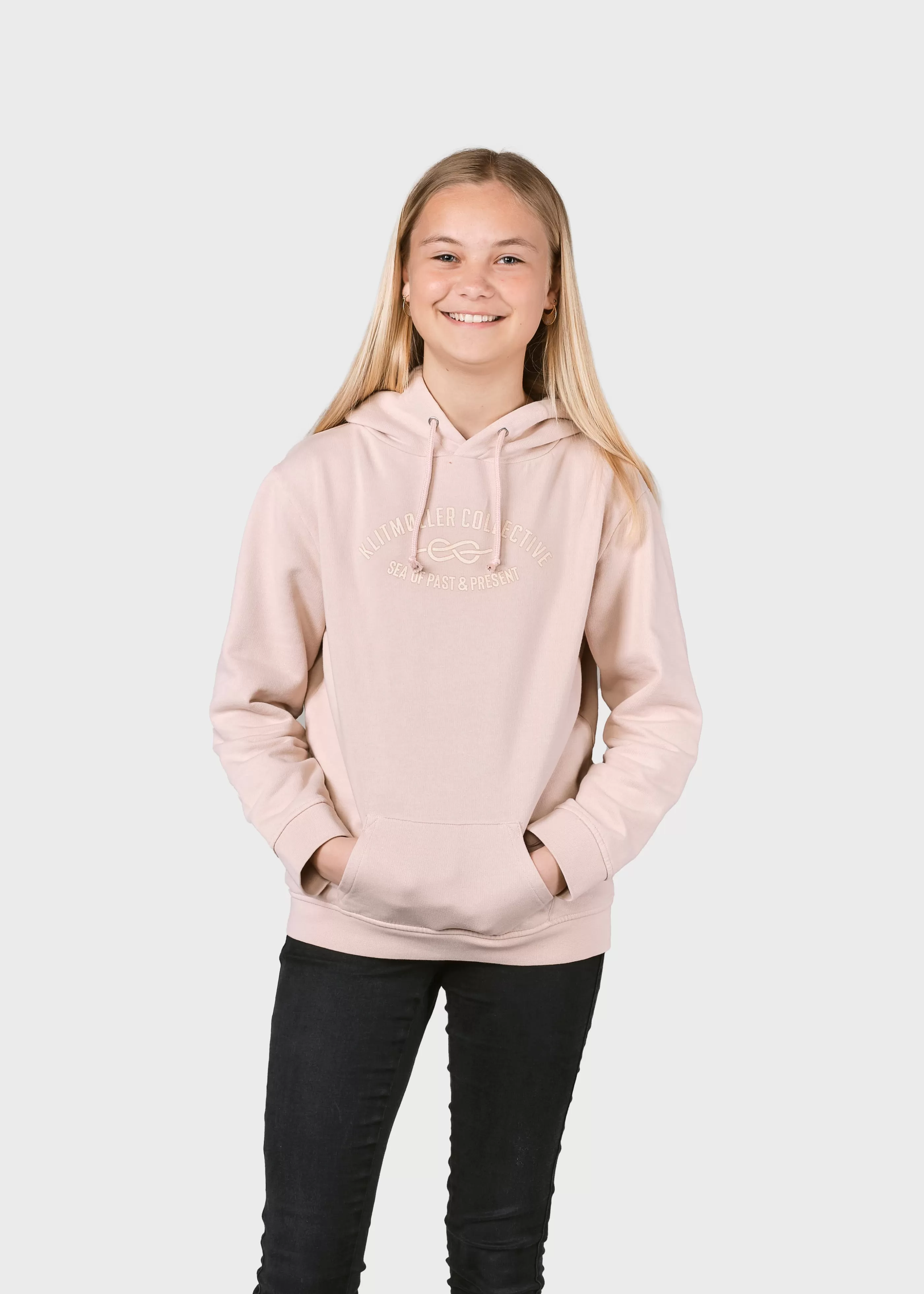 Klitmoller Collective Kids logo eye hoodie - Rose- Kinder