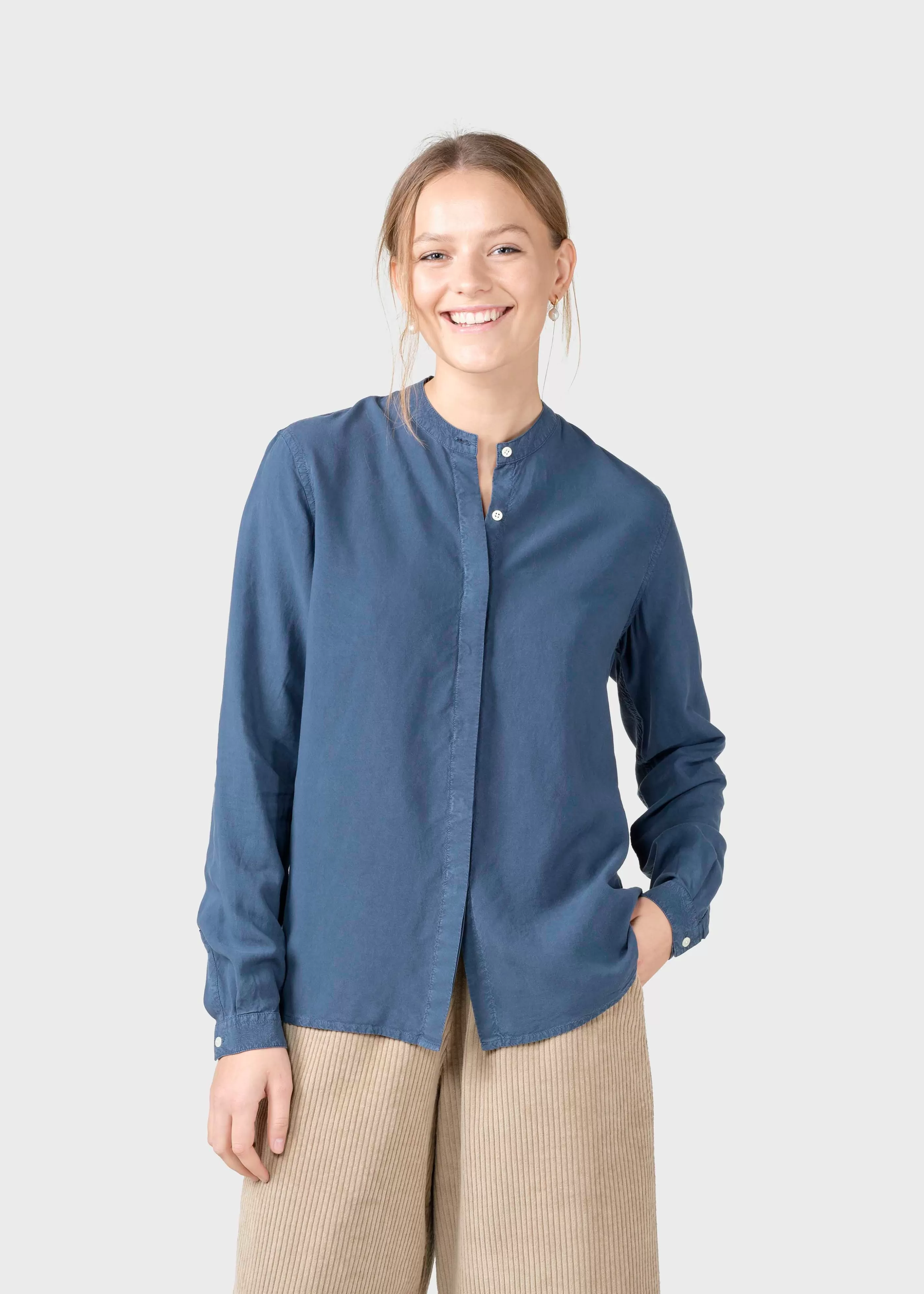 Klitmoller Collective Simone shirt - Deep blue- Hemden