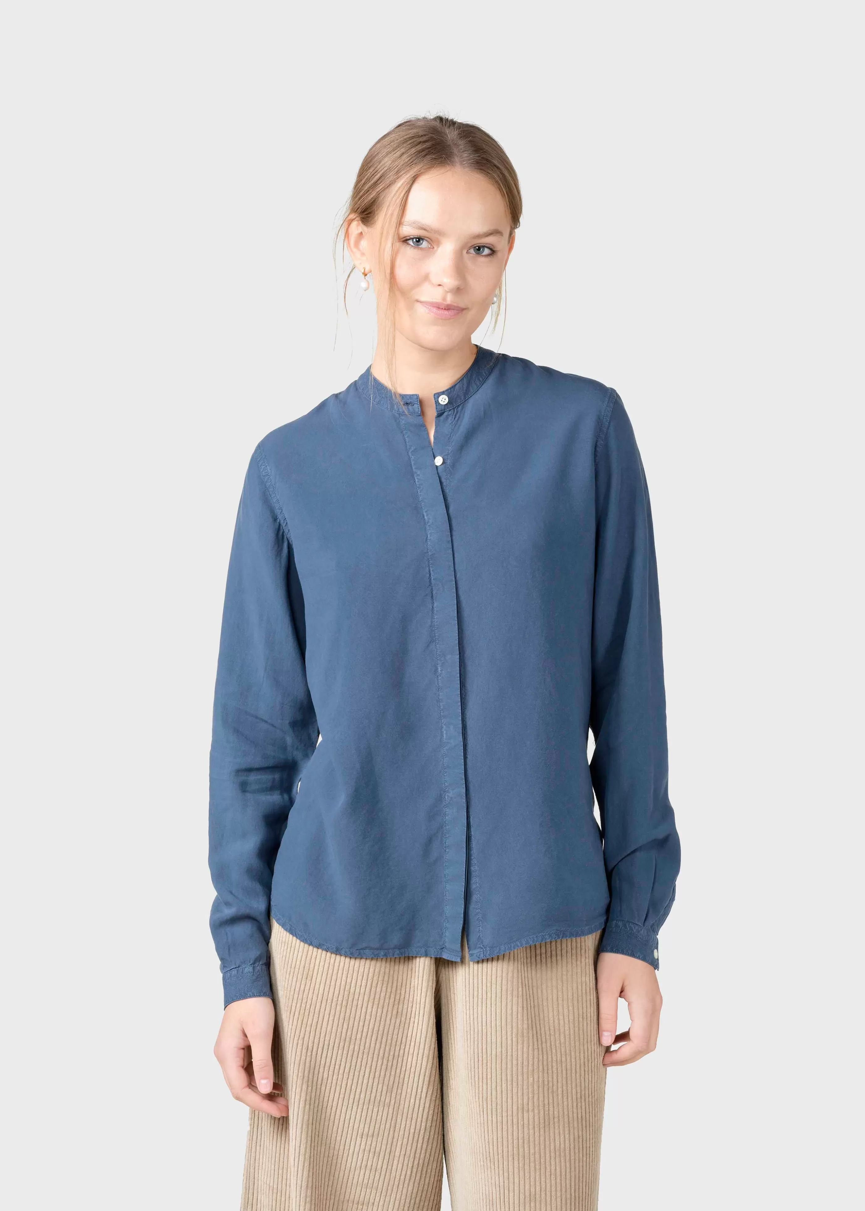 Klitmoller Collective Simone shirt - Deep blue- Hemden